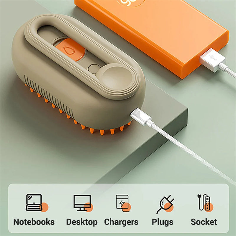 SteamSoothe — Smart 3‑in‑1 Steam Grooming Brush