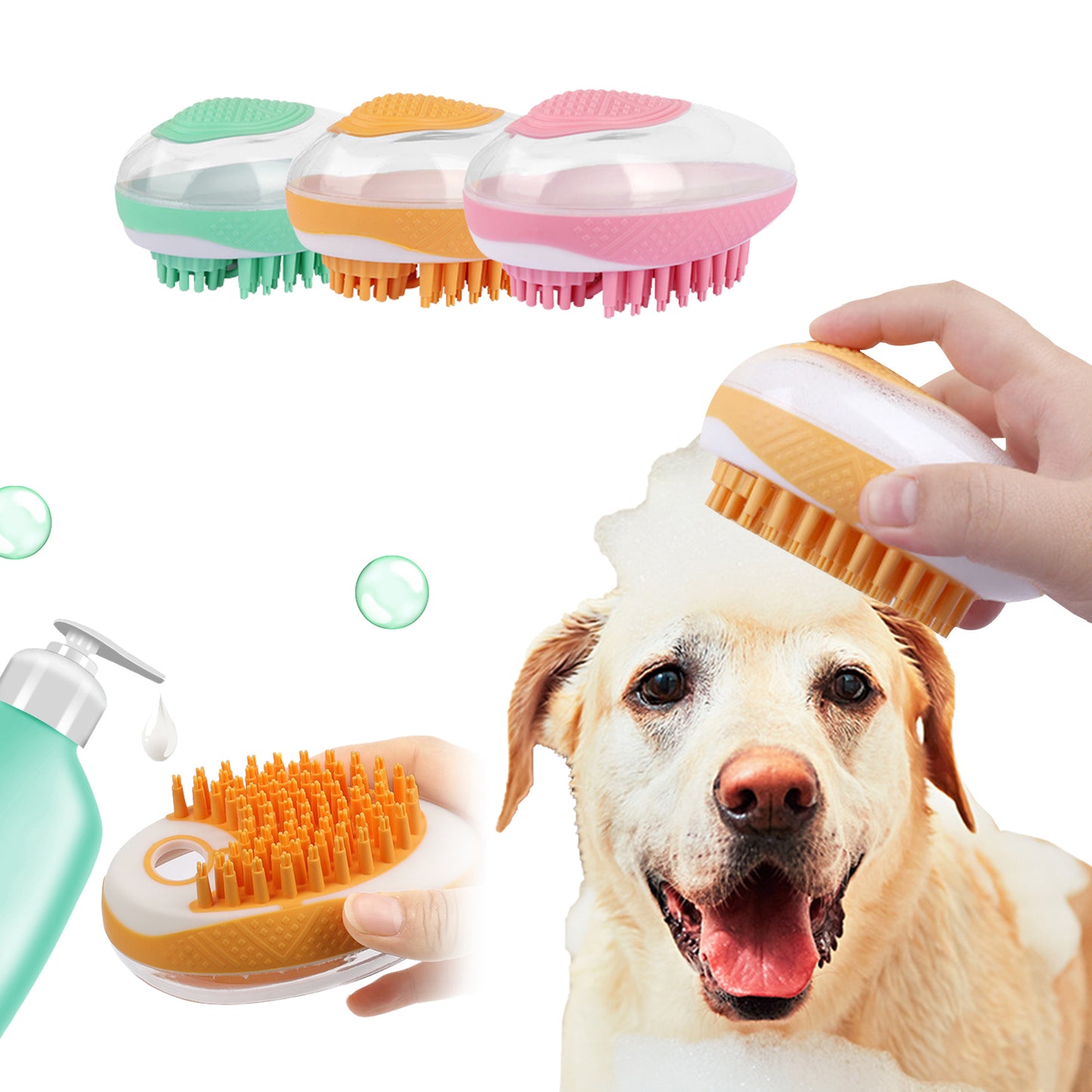 SudsyBuddy 2-in-1 Bath Brush