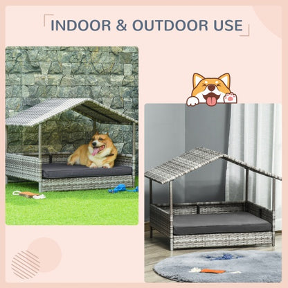 The Rattan Dog House Outdoor With Canopy