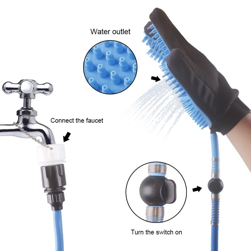 Handheld Pet Shower Head – 2-in-1 Bath & Grooming Tool
