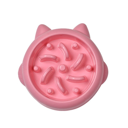 Anti-Gulping Slow Feeder Bowl for Dogs & Cats